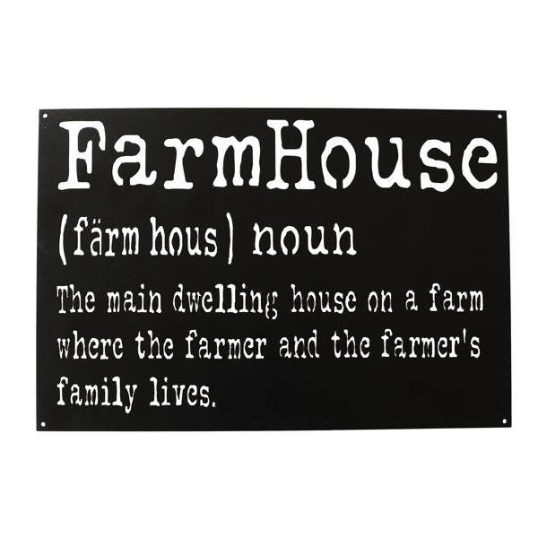 Gracie Oaks Farmhouse Definition Wall Décor Wayfair